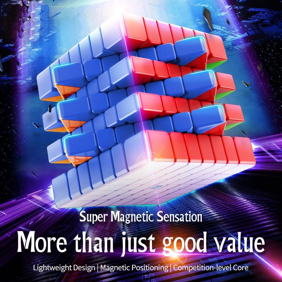 Miniatura 2 de Willking MoYu Meilong 7x7 M V2 Cubo magnético de velocidad MFJS 7M 7x7 cubo rompecabezas cubo sin etiqueta Cubing aula 7x7 M velocidad juguetes