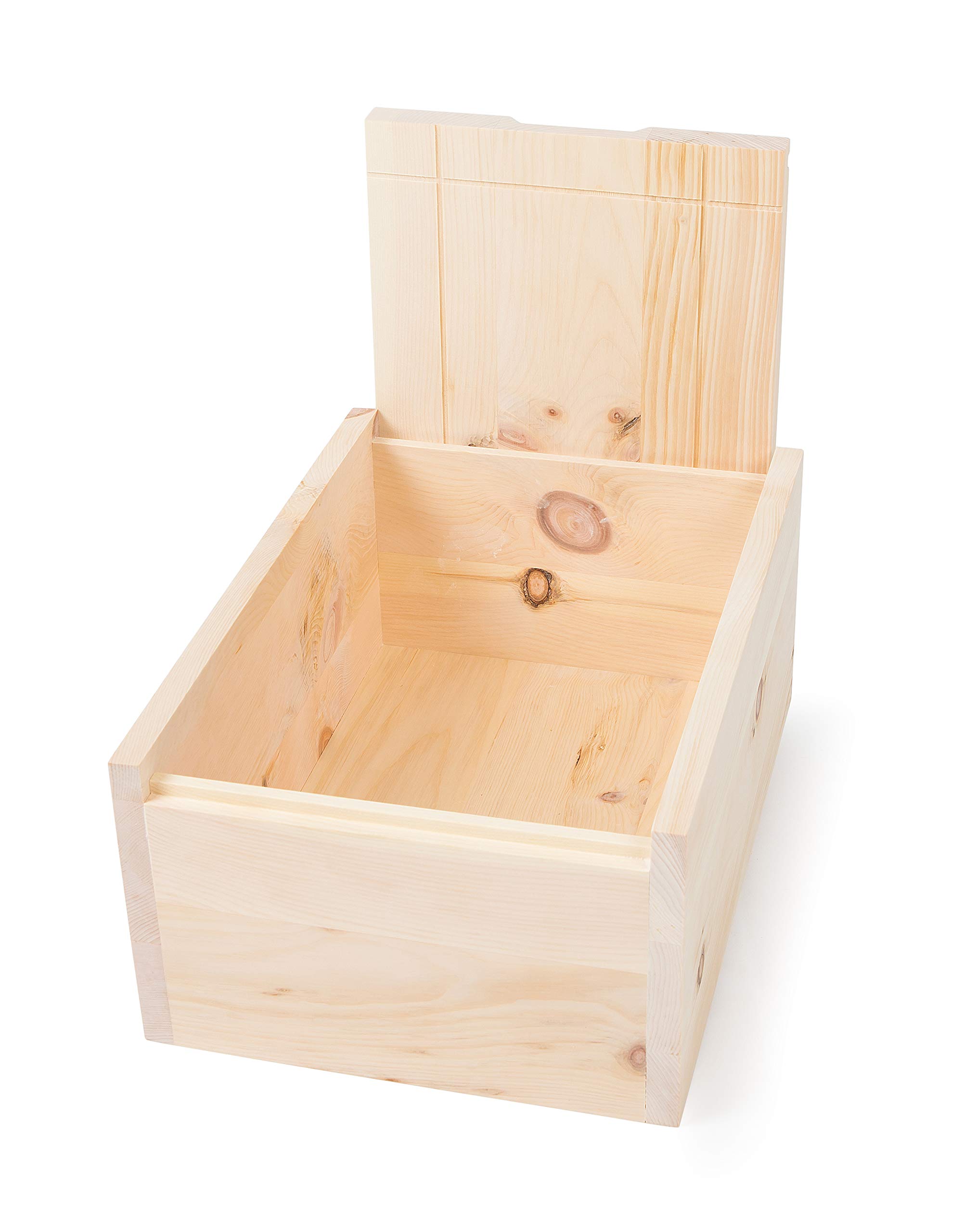 Zirbenbrotbox 35cm x 25cm x 16cm - aus hochwertigem Zirbenholz - handgefertigt in Österreich