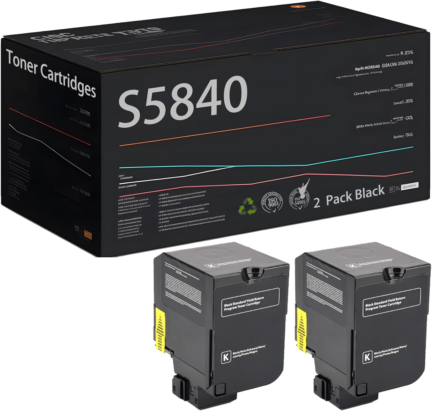 Toner Cartridges Compatible for Dell S5840 S5840DN S5840CDN