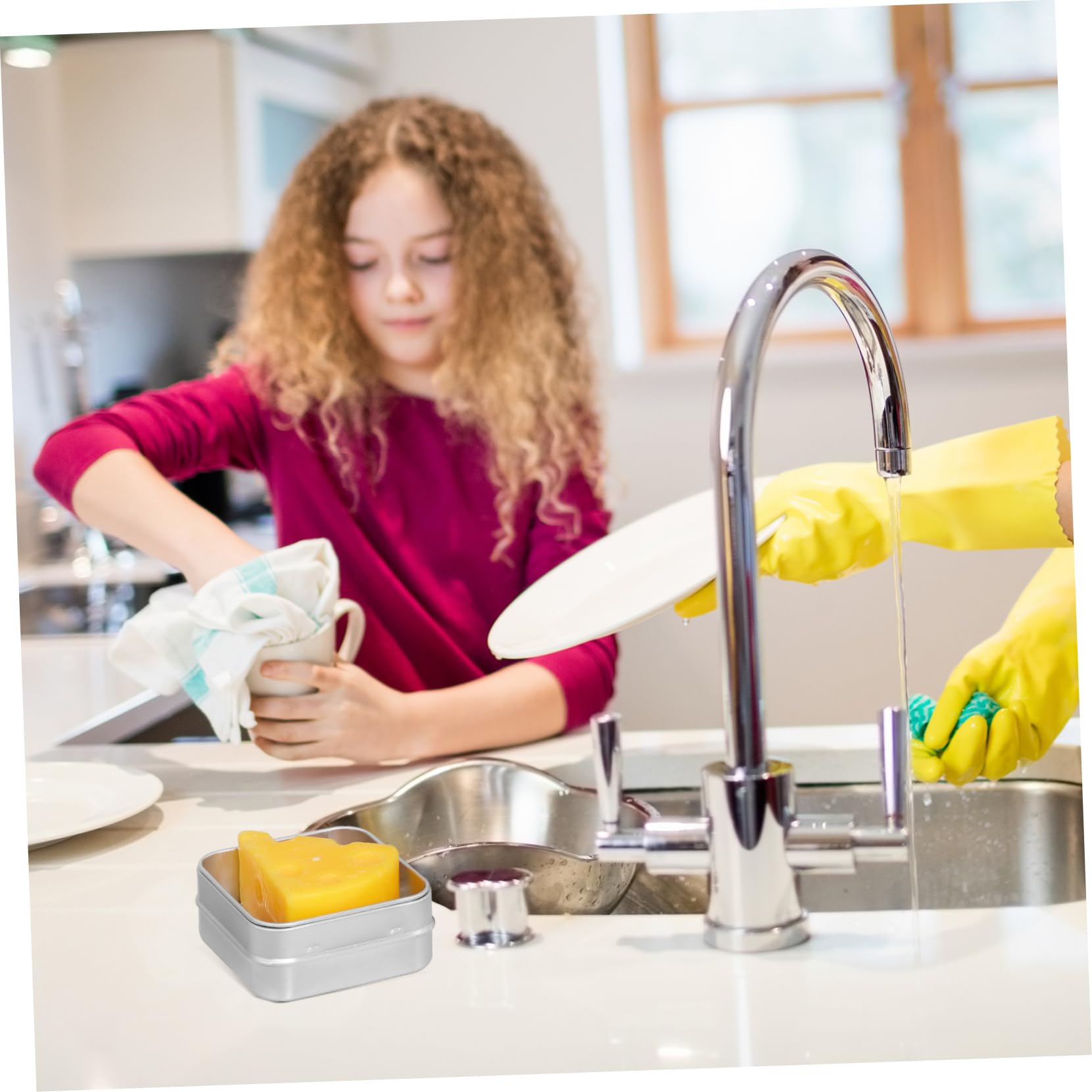 Homoyoyo Soap Box with Drain Strainer - Travel-Friendly Shaving Soap Holder Set of 2