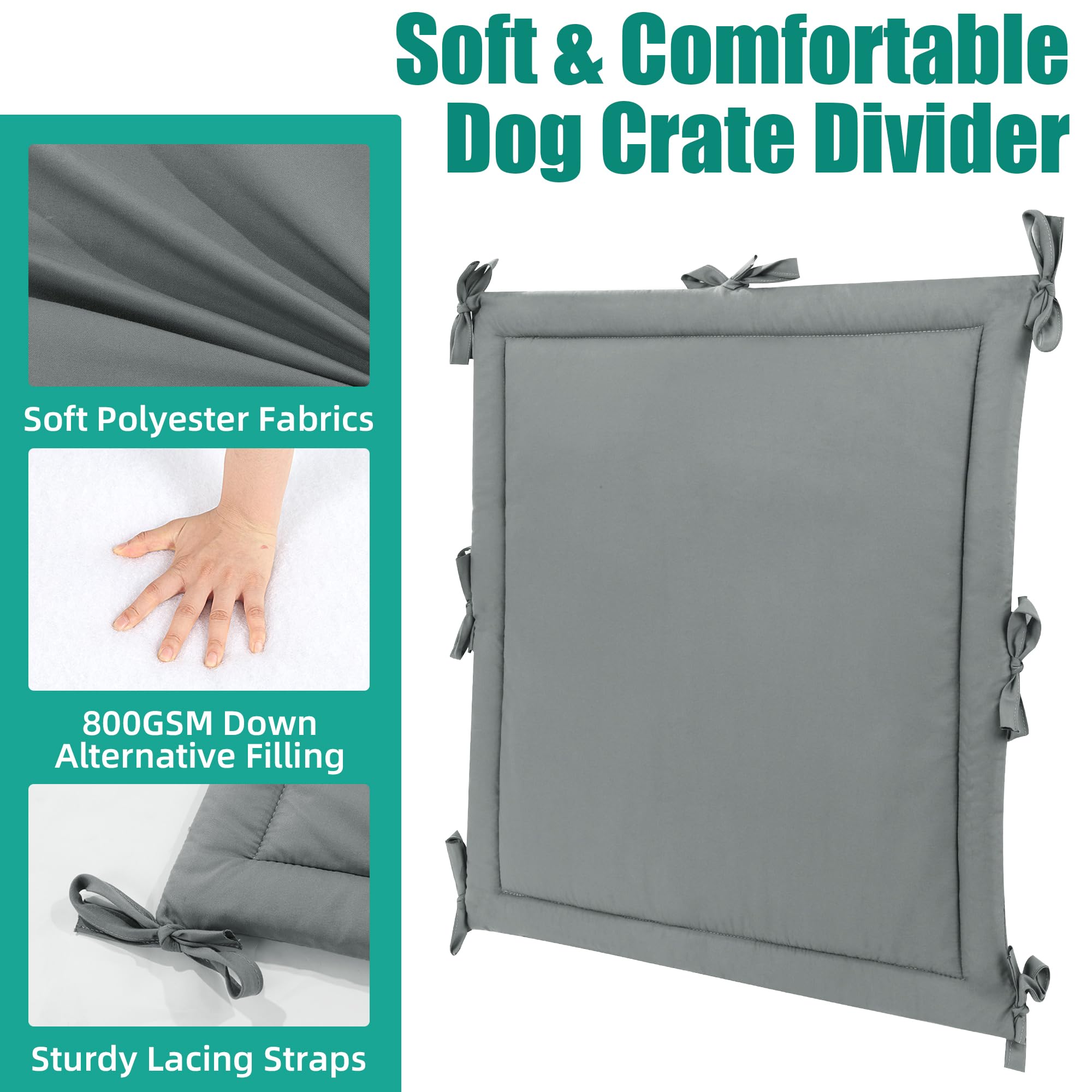 Snapklik.com : HOMBYS Soft Dog Crate Divider Panel (Divider Only ...