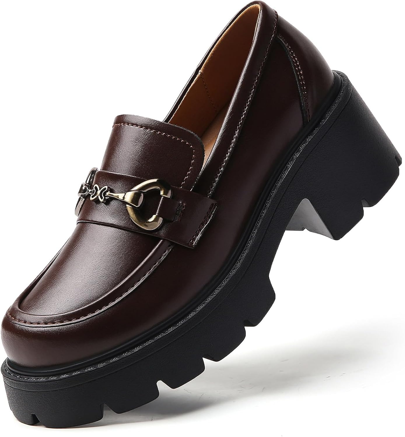 Platform Loafers for Women Comfort Womens Loafers Chunky Heel Penny Loafer Heels Business Casual Comfortable Dressy Slip Ons Work Office Women's Shoes