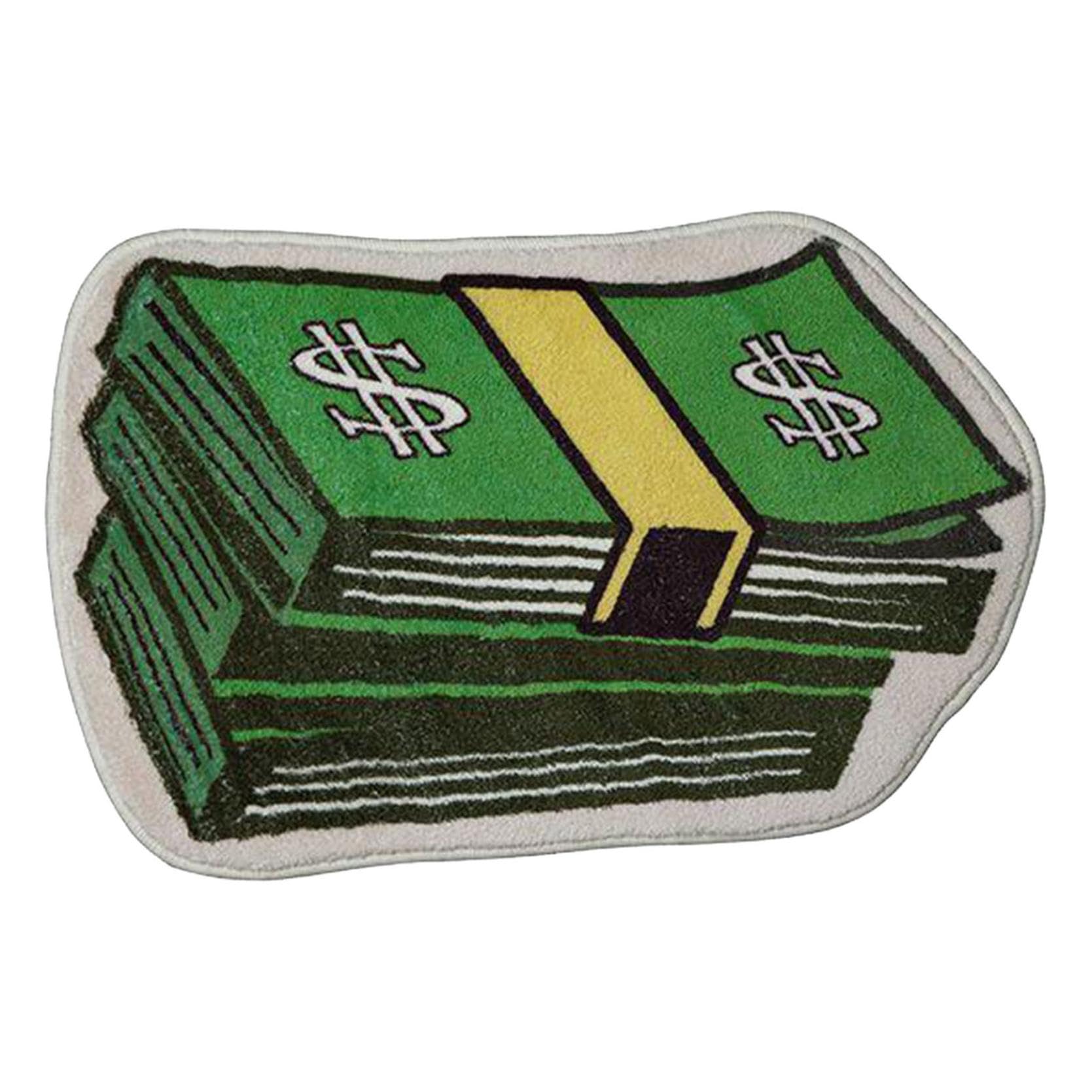 Dollar Bill Rug Money Rug for Bedroom, Funny Novelty Bath Mat Bath Rug Area Rug, Absorbent Non Slip Ultra Soft Money Doormat for Bedroom Bathroom