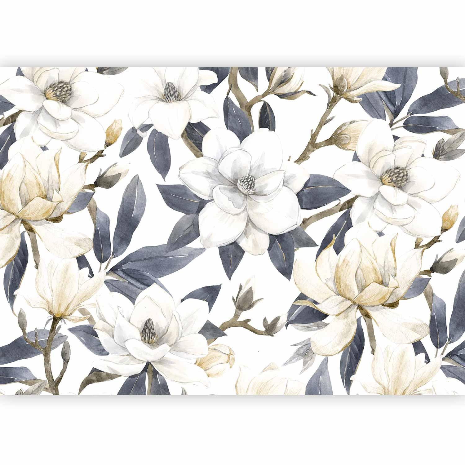 murando Fotomurales autoadhesivo Flores 441x315 cm Papel Pintado Decoración | Pared Murales Pegatina decorativos adhesivos 3d Fotográfico Retro Vintage como pintado