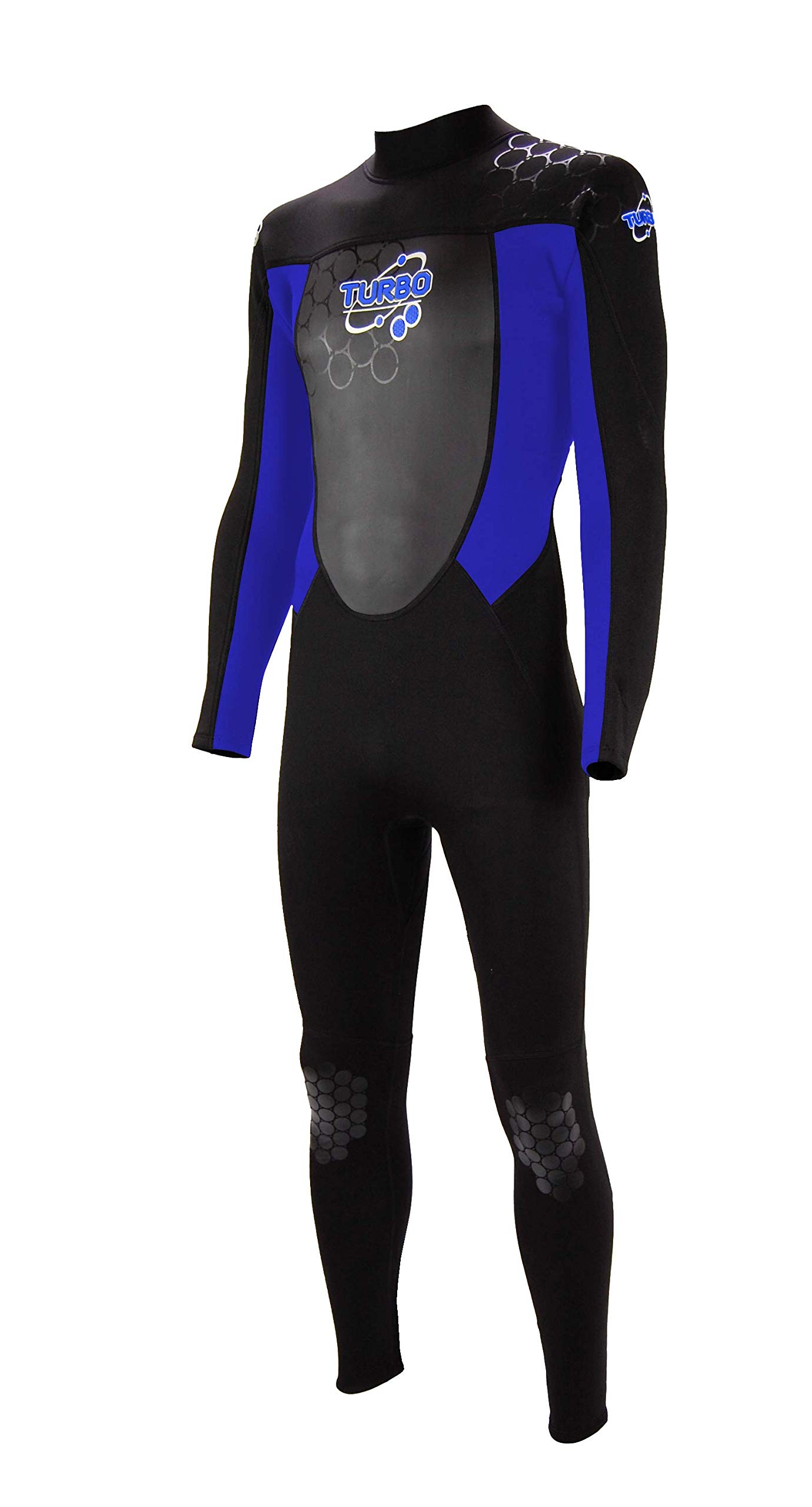 Venture Hut Mens 2.5mm Turbo Full Wetsuit - Blue - Medium