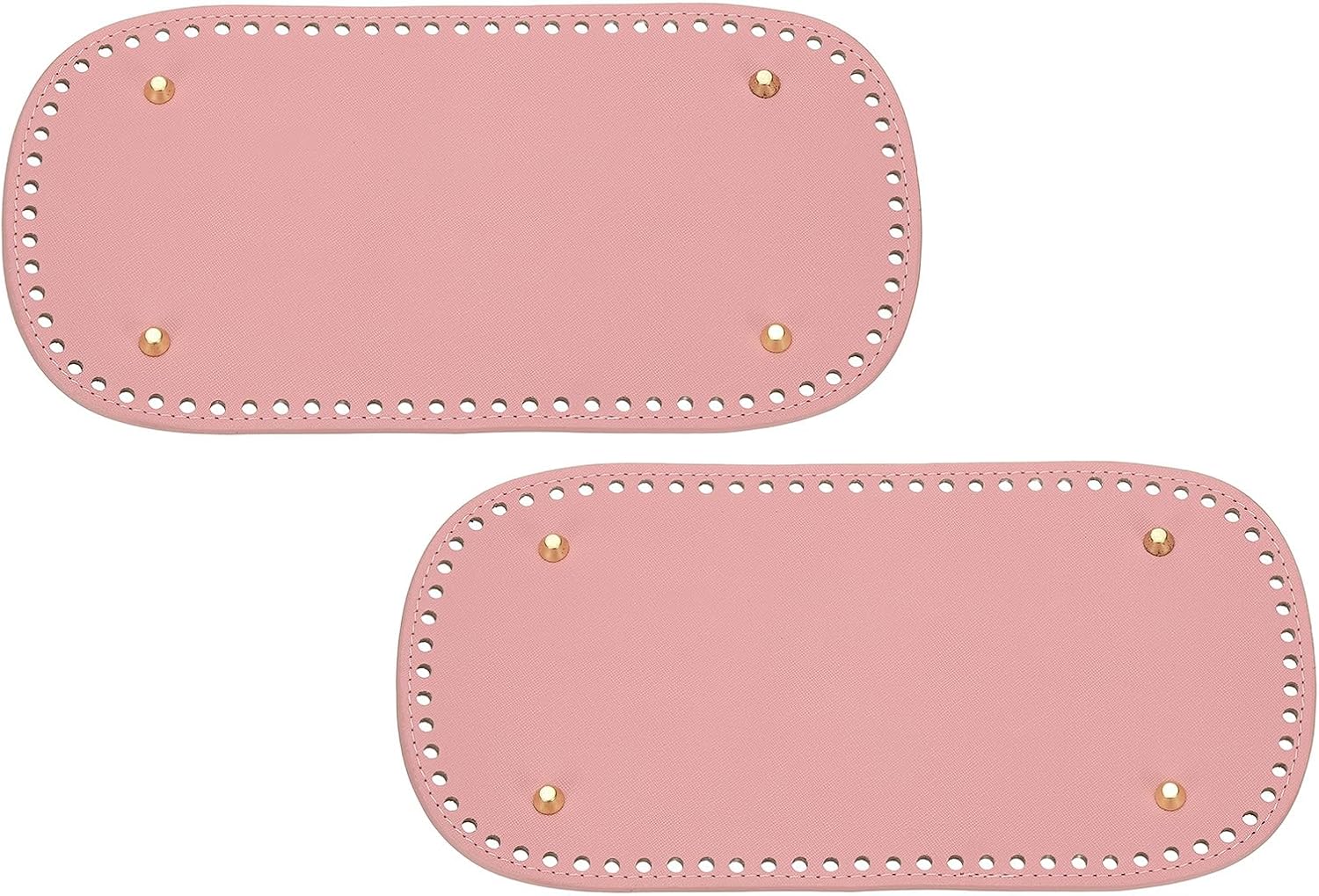 Crochet bag bottom pad for DIY purse making, pink.