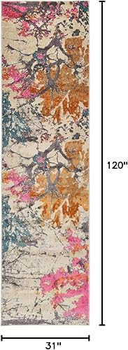 Miniatura 2 de Unique Loom Aurora Collection - Alfombra de área de transición abstracta abstracta del suroeste botánico, alfombra de área de transición, 2 pies 7