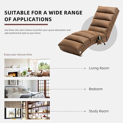 Miniatura 6 de Chaise Lounge de lino para interiores, silla reclinable de masaje eléctrica, silla de dormir, sofá tapizado, tumbona larga moderna para oficina,