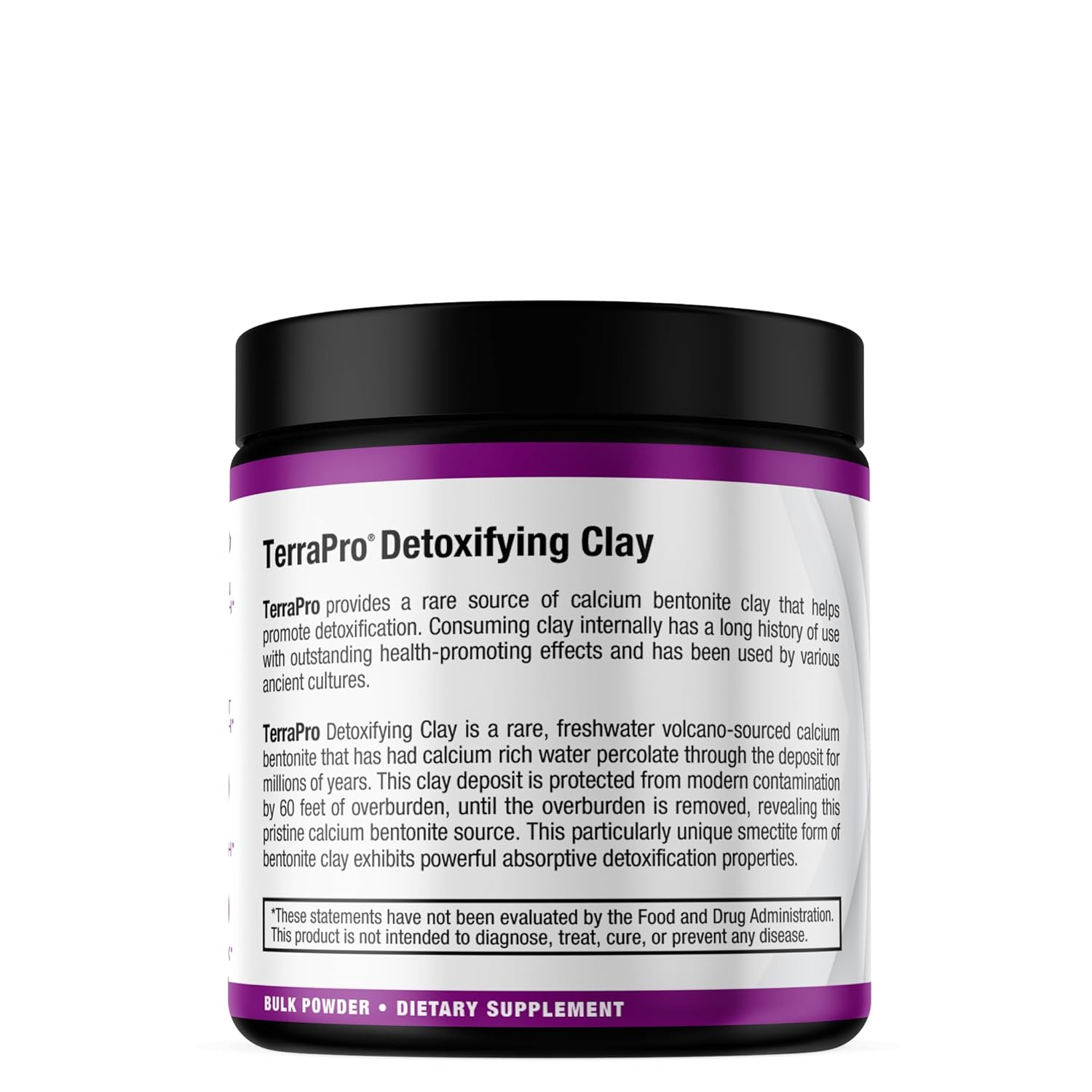 CurcuminPro TerraPro Bentonite Clay Detox Supplement | 90g | Volcanic Calcium Clay for Natural Detox & Lymphatic Drainage | Gut Cleanse & Wellness Support | Bulk Supplement