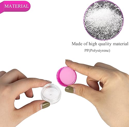 Miniatura 3 de 200 recipientes de muestra de 0.11 oz, frascos vacíos de 0.11 onzas líquidas con tapas, pequeños recipientes para cosméticos, mini tarros de muestra