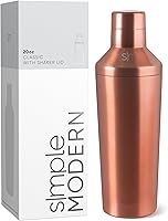 Vista 9 de Simple Modern - Set de regalo de coctelera con tapa jigger Mezclador de Martini Boston aislado de acero inoxidable, regalos de Navidad