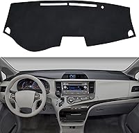 Vista 48 de SPEEDWOW Tablero Dashboard Cubierta Tapete Alfombrilla Alfombra Compatible con Toyota Sienna 2004-2010
