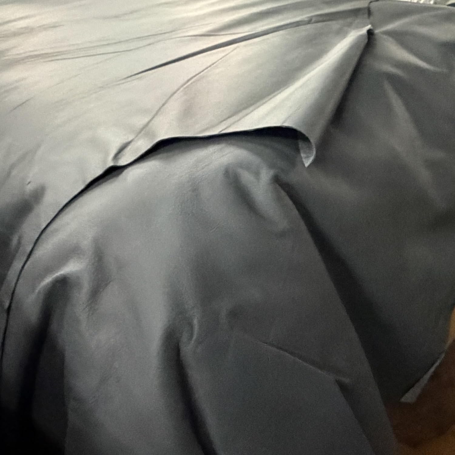 Premium Full-Grain Cowhide Leather Sheet - Large 6x6 Feet or More - Natural, Durable & Versatile for DIY Crafts, Upholstery, and Home Decor (Dark Gray)