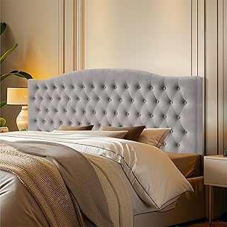 12 Bedroom Ideas for Couples for Warm Romantic Shared Retreats 30 Velvet Upholstered Headboard King/Cal King Size Latest Model Wall Mount,...