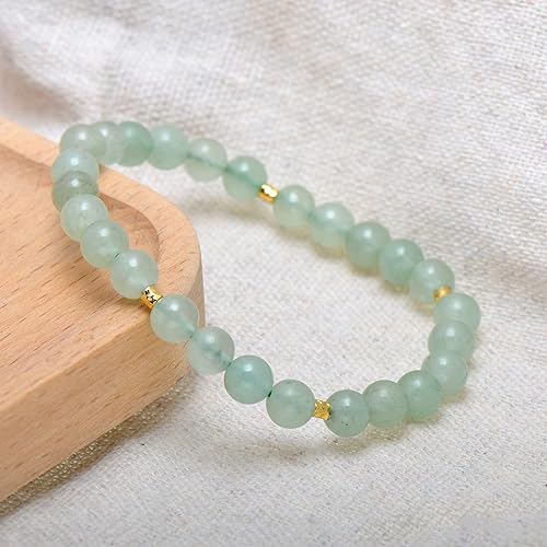 Miniatura 6 de 6MM Natural Red Chalcedony Beads Stretch Bracelet Small for Girls Women 6.5"