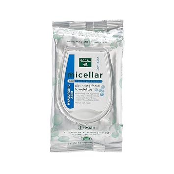 Earth Therapeutics Micellar Cleansing Facial Wipes - Hyaluronic Acid