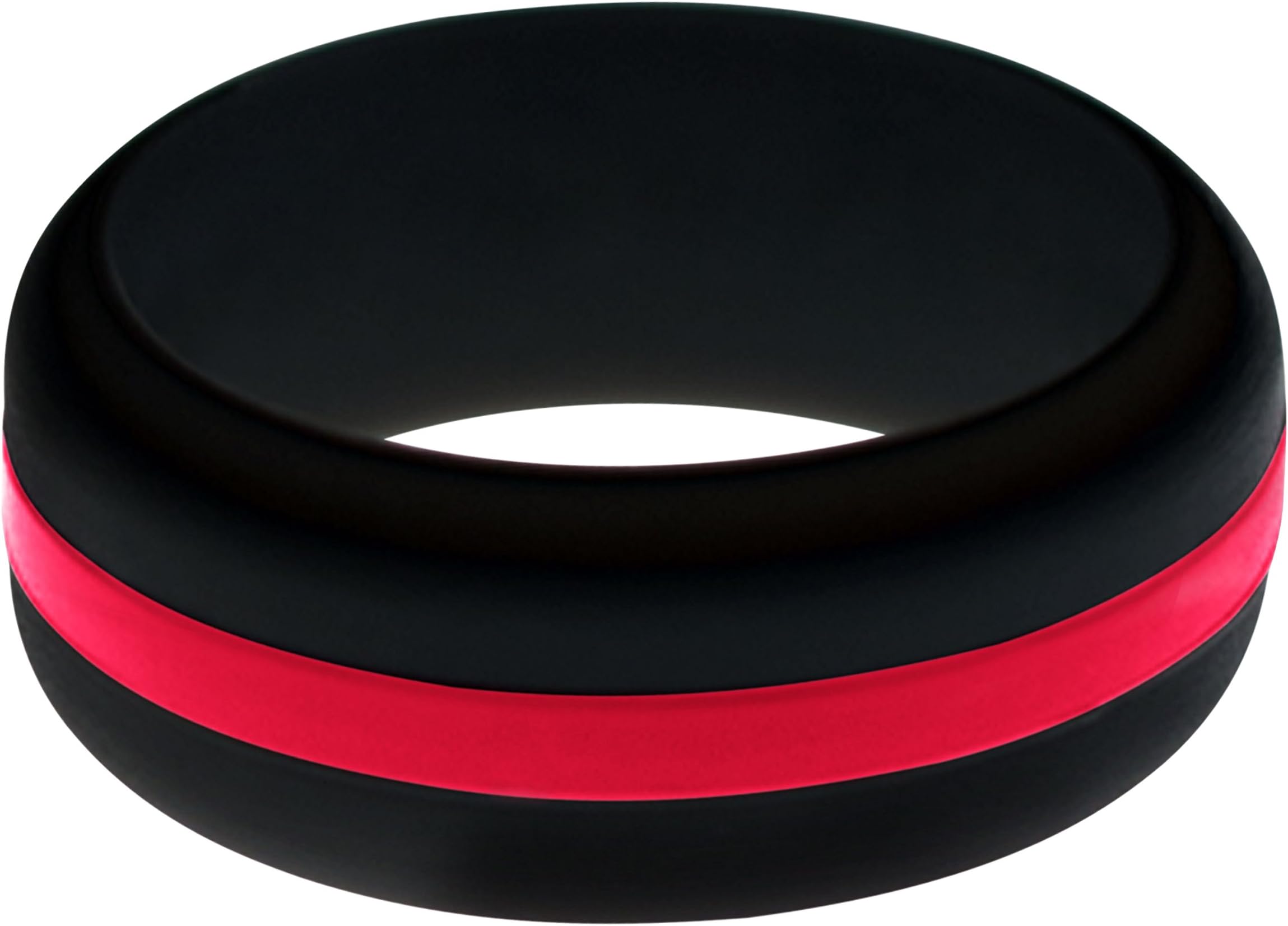 FLEX Ring - Womens Mens Black Silicone Ring - Changeable Color Bands - Many Colors - Safe, Durable, Everyday Wear Wedding Band - 1 Ring - Sizes 4-16