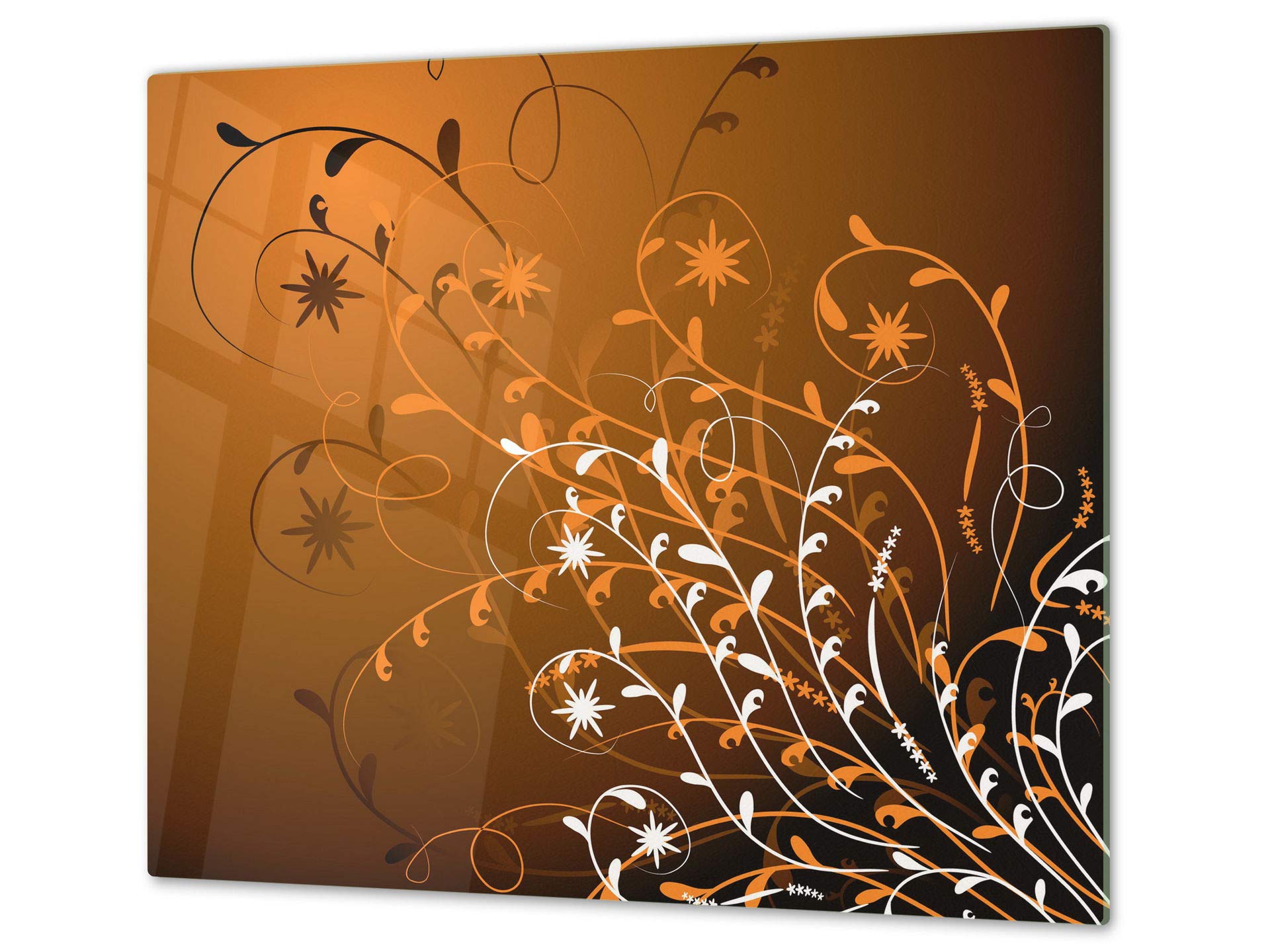 Tempered Glass Cutting Board – Worktop Saver and Pastry Board; Measures: Single: 23,62” x 20,47”; Double:2 x 11,81” x 20,47”; D01 Abstract Series: Abstract Art 4
