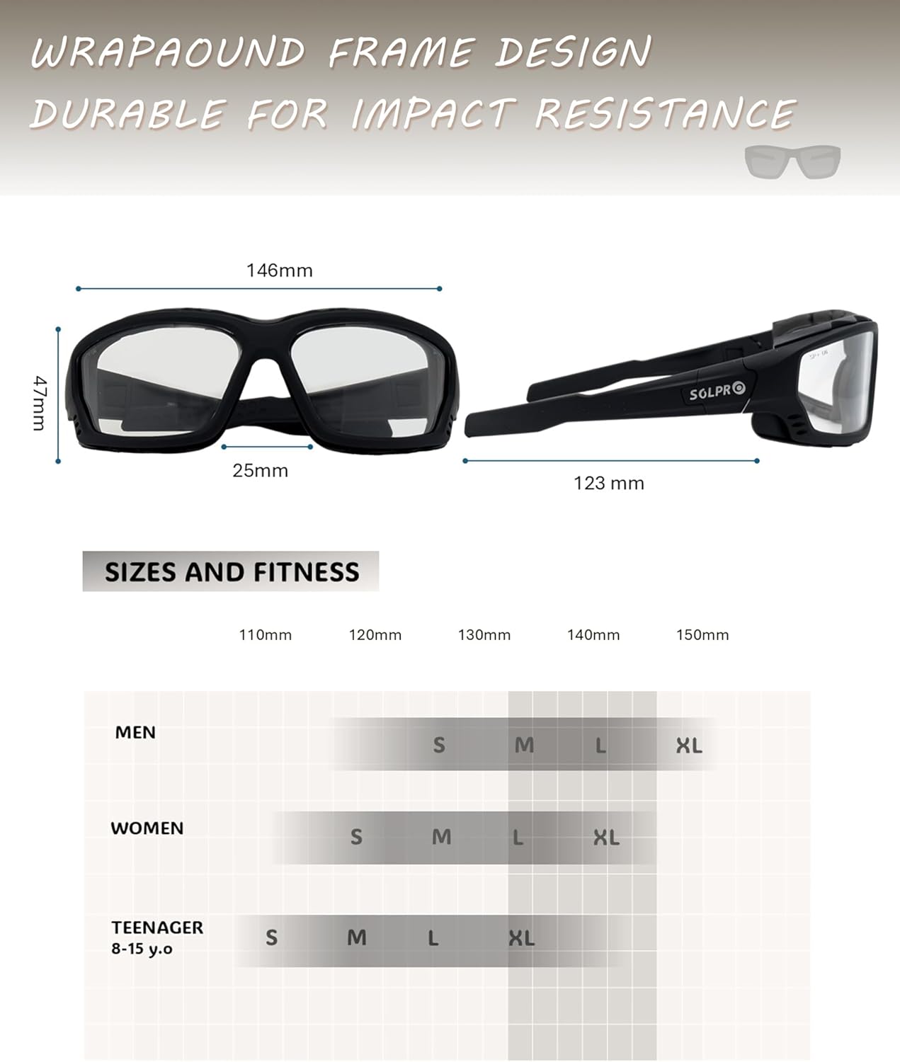 Anti-Fog Safety Motorcycle Riding Sunglasses Foam padded Goggle, Dustproof, Windproof, Hunting, Hiking, Golfing - Image 2