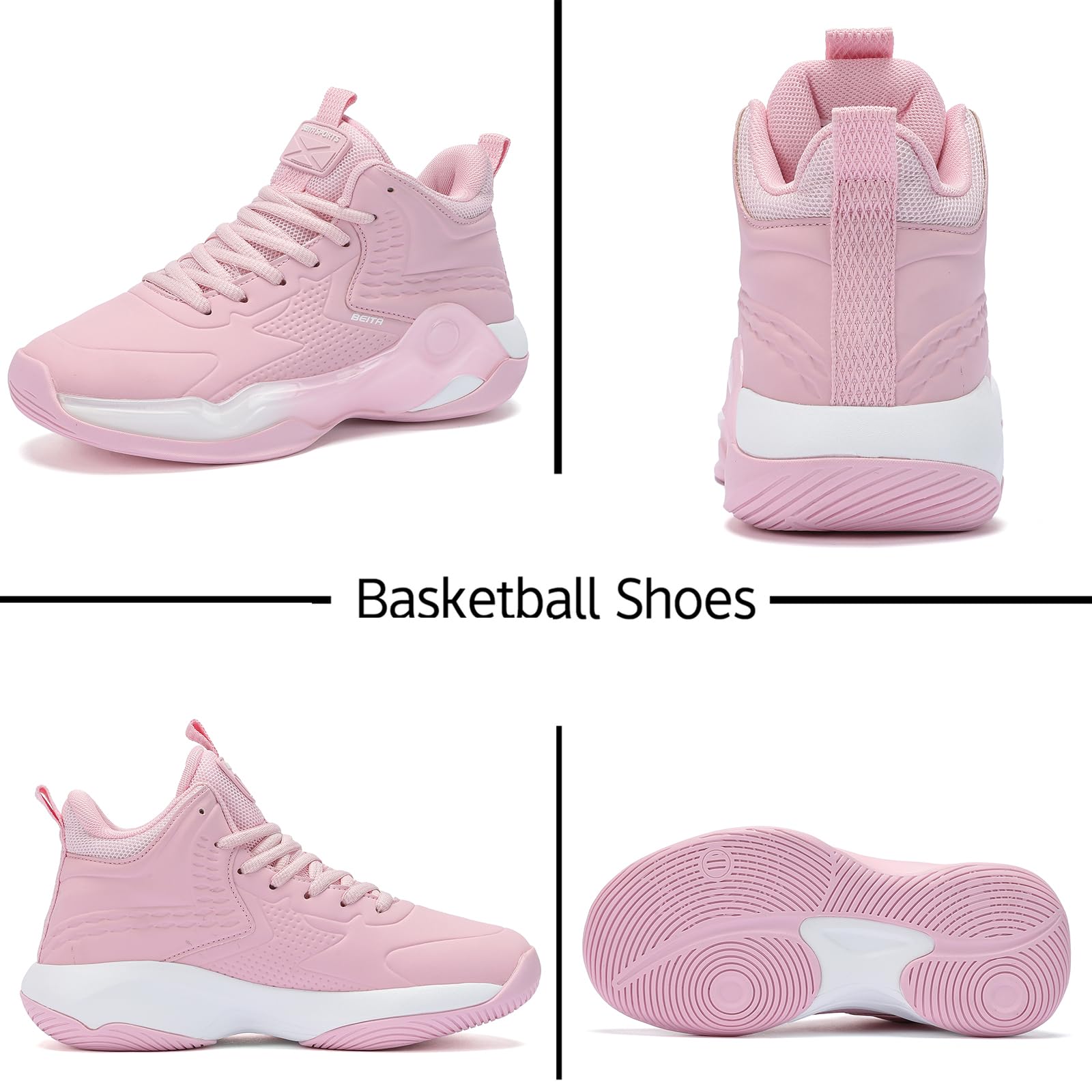 Beita Basketball Shoes for Women High Upper Volleyball Fashion... - Produktbild 6