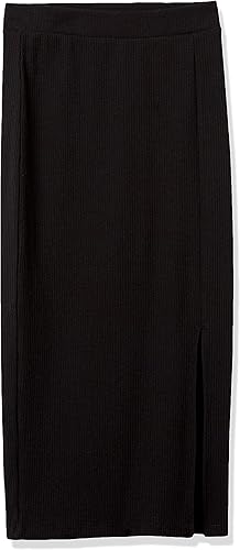 Miniatura 6 de The Drop Falda Veronique de cintura alta con abertura para mujer