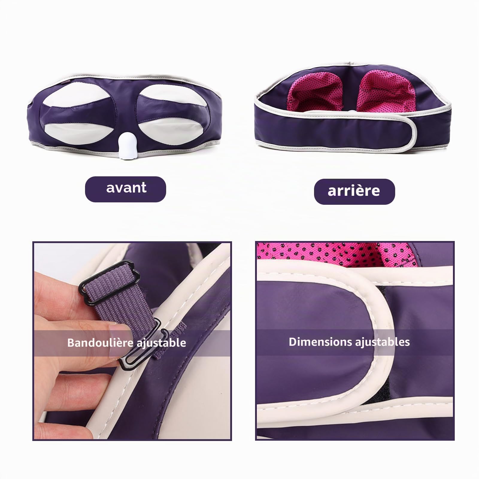 Buhelyc Masseur Mammaire avec 3 réglages de Vibration Soutien-Gorge Rehausseur de Poitrine Vibrant électrique Appareil D'augmentation Mammaire électrique pour la Croissance des Seins(Size:m)