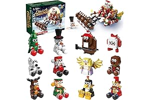 12 in 1 Advent Calendar Building Blocks Set Build A Festival