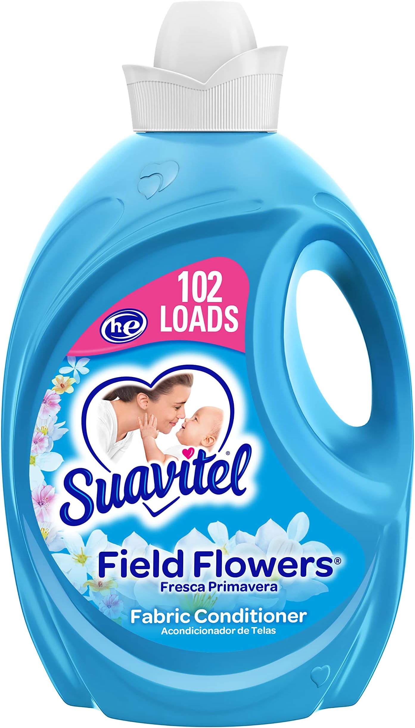 Suavitel Fabric Softener, Field Flowers, 120 Fluid Ounce, (Package May Vary)