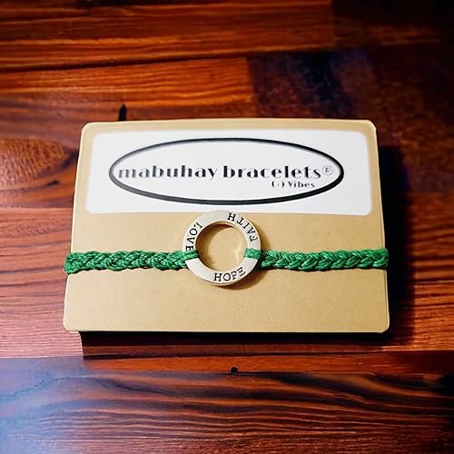 Miniatura 5 de Pulseras Mabuhay, para concientización sobre el cáncer de hígado, amor, esperanza, fe, en apoyo de seres queridos que luchan contra el cáncer,