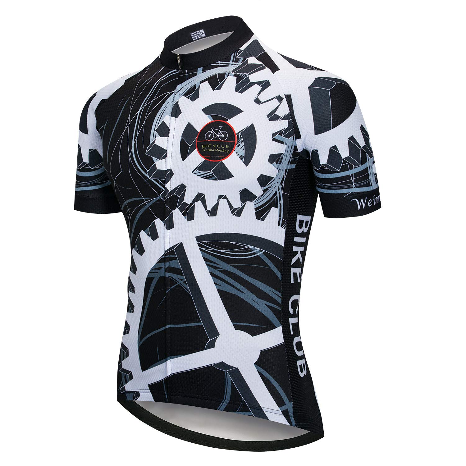 PSPORT Men's Cycling Jersey Short Sleeve Bike Shirts with 3 Pocket