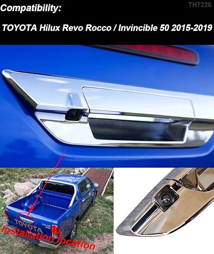 Miniatura 2 de Tercer techo techo techo lámpara de freno cámara luz de freno cámara de visión trasera cámara de respaldo para Toyota Hilux Revo Rocco Invincible 50