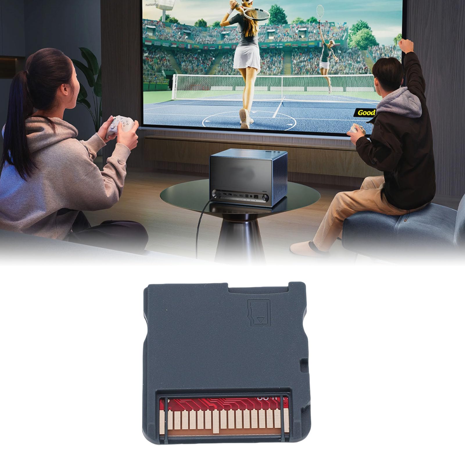 Tosuny Carte de Cartouche de Jeu, Carte de Gravure de Jeu NDS avec Adaptateur de Cartes Flash de Jeux 3DS, Lecture et écriture Haute Vitesse, Compatible avec NDS/ (Ensemble noir WOODHK)