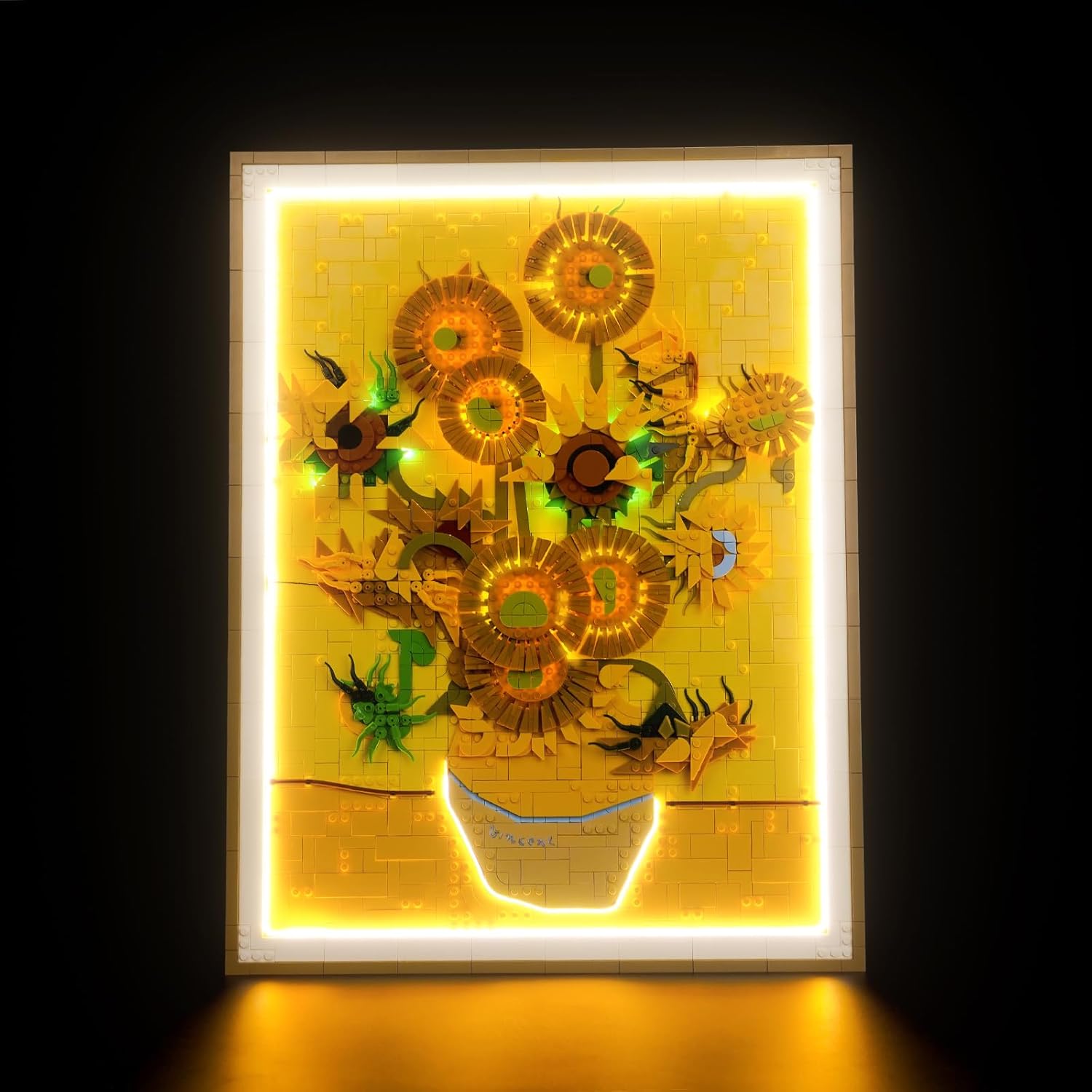 LED Lighting Compatible with LEGO Vincent Van Gogh Sunflowers, Light Kit Compatible with LEGO Sunflowers 31215, NOT Included The Model Set - JUST Lights(B-Standard Version)