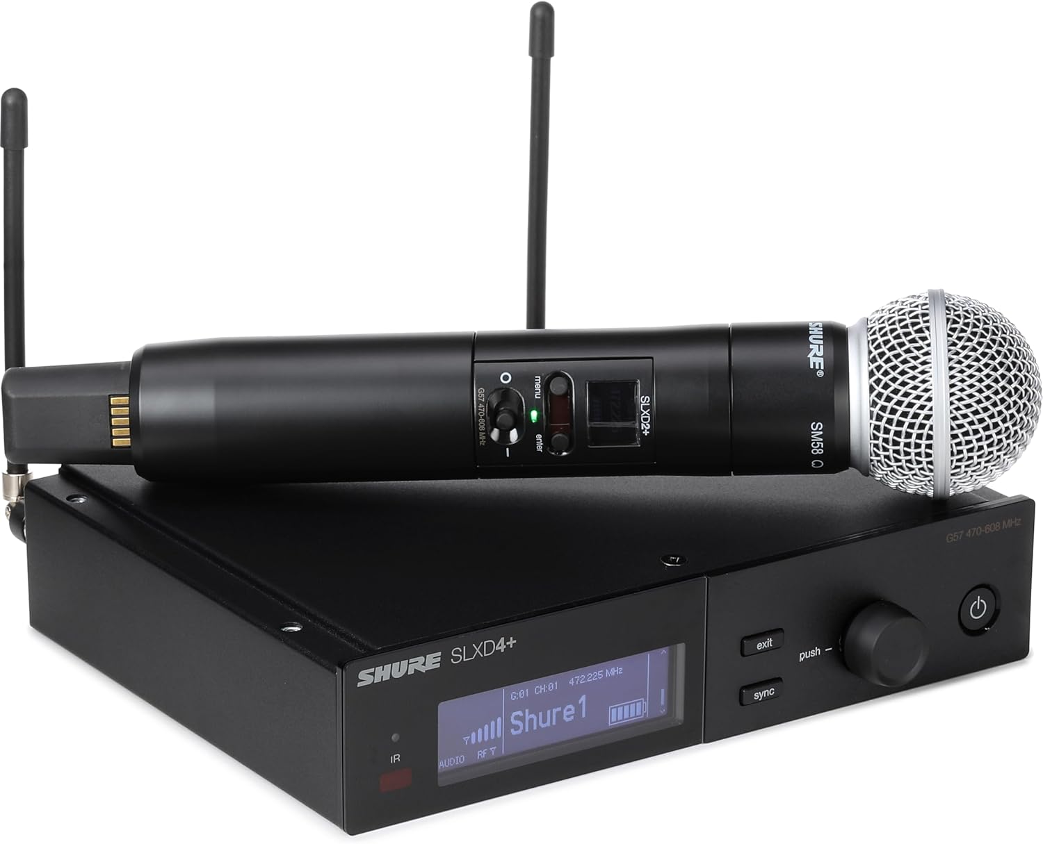 Shure SLXD24+ Wireless System with SM58 Capsule - G57 Band image 4