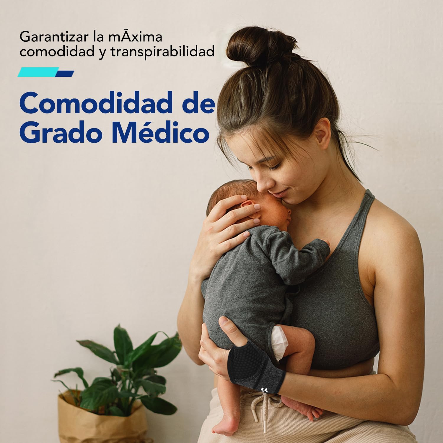 Fitomo Muñequera Tendinitis Muñeca con Apertura del Pulgar Suave para Túnel Carpiano Esguince Artritis Leve, Muñequera Metacarpiana Adjustable para Deportes Trabajos Gym Dormir(Derecha)