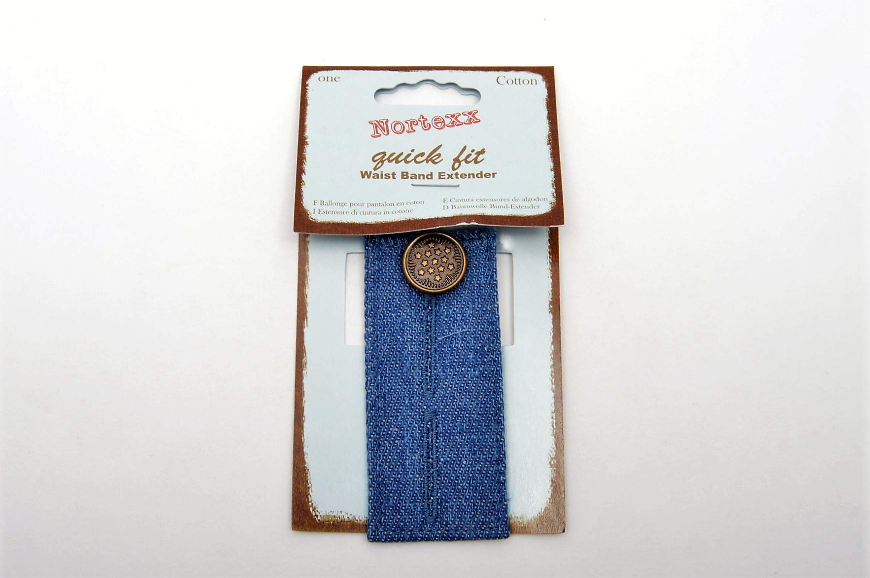 Nortexx Dark Denim Quick Fit Waist Button Extender,