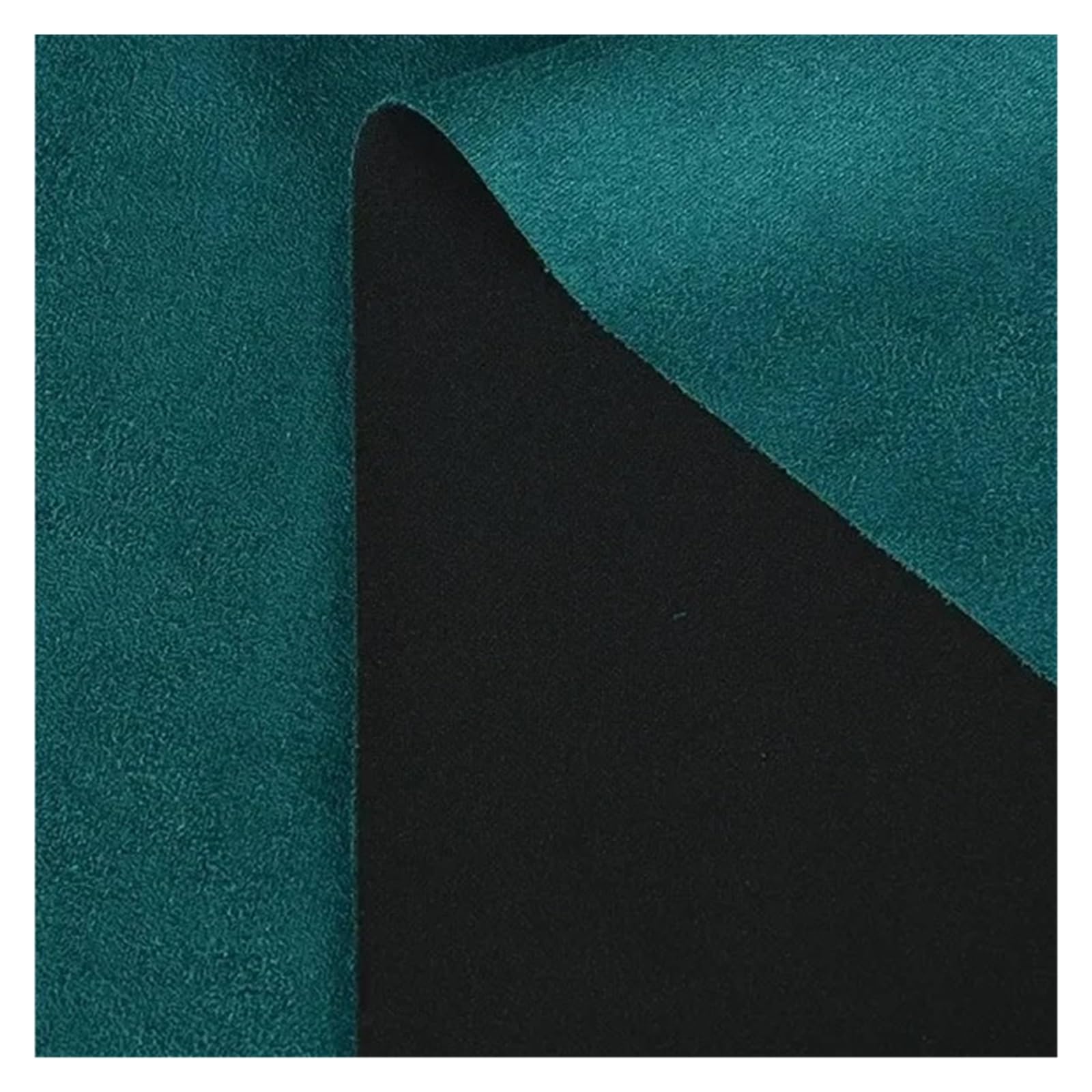 FIgpmwld Faux Suede Fabric, Elastic Suede Fabric for Sewing, Green, 100x150cm, per Meter(Peacock Green)
