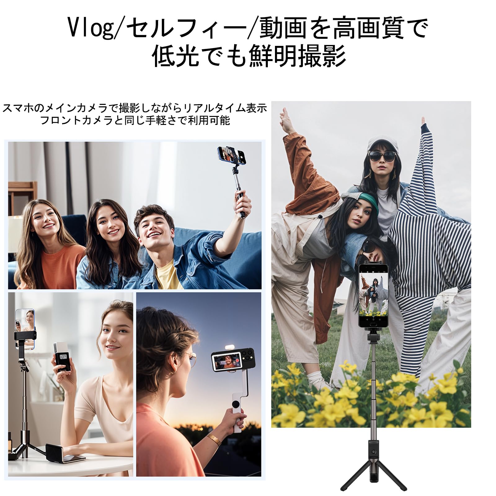 Amazon.co.jp: 自撮りモニター iPhone用セルフィーモニター iphoneの画面をモニターに映す  超薄型ワイヤレス磁着式​​スマートフォンのメインカメラ用セルフィー・動画撮影・Vログ作成・ライブ配信などに対応 対応OS：iOS  9.0以降／Android 2.0以降／HarmonyOS 3.0以降 ...