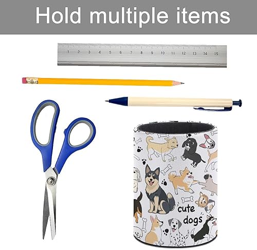 Miniatura 4 de Soporte para bolígrafos, organizador de lápices, lindo vaso para lápices, decoración de escritorio, soporte para brochas de maquillaje, suministros