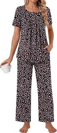 Bestbee Womens Pajama Sets 2 Piece Fall Outfits Sleepwear Ladies Pj Set