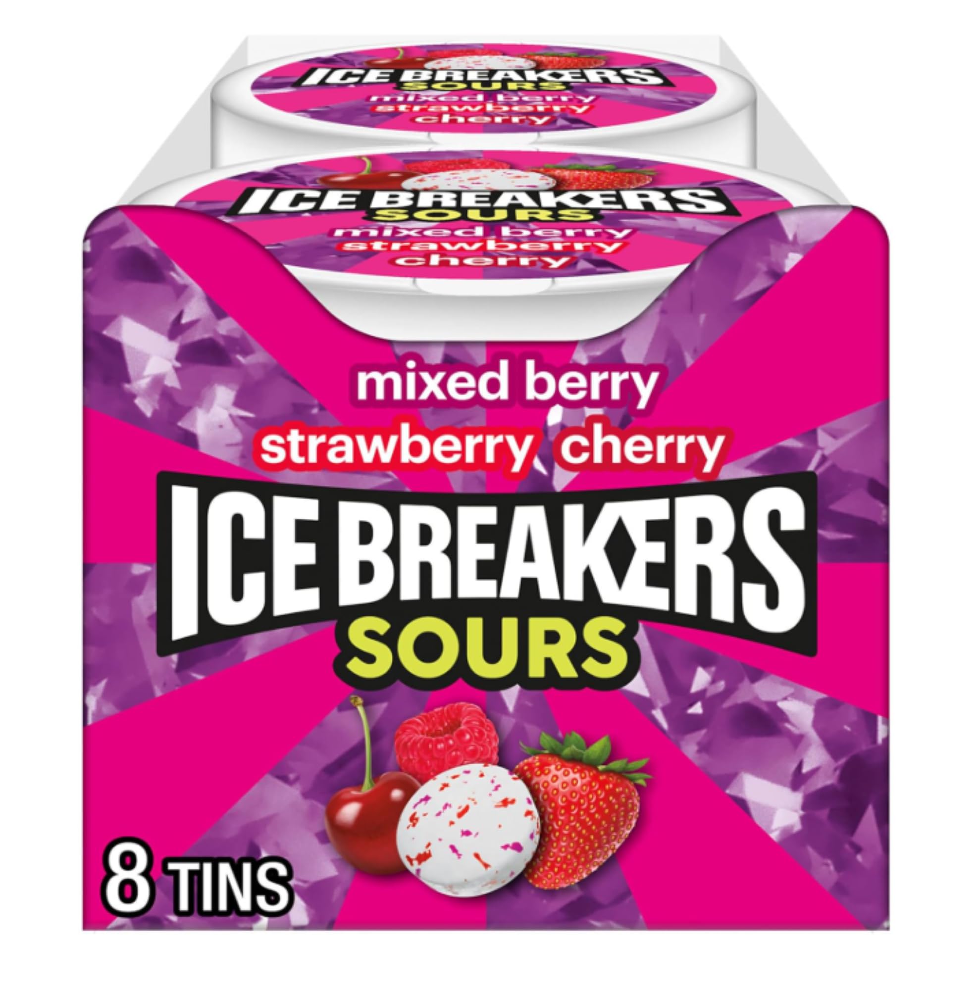 【新品未使用】icebreaker イチゴ アイスブレーカー XS Amazon.com : Ice Breakers Sours Strawberry-Mixed Berry and Cherry
