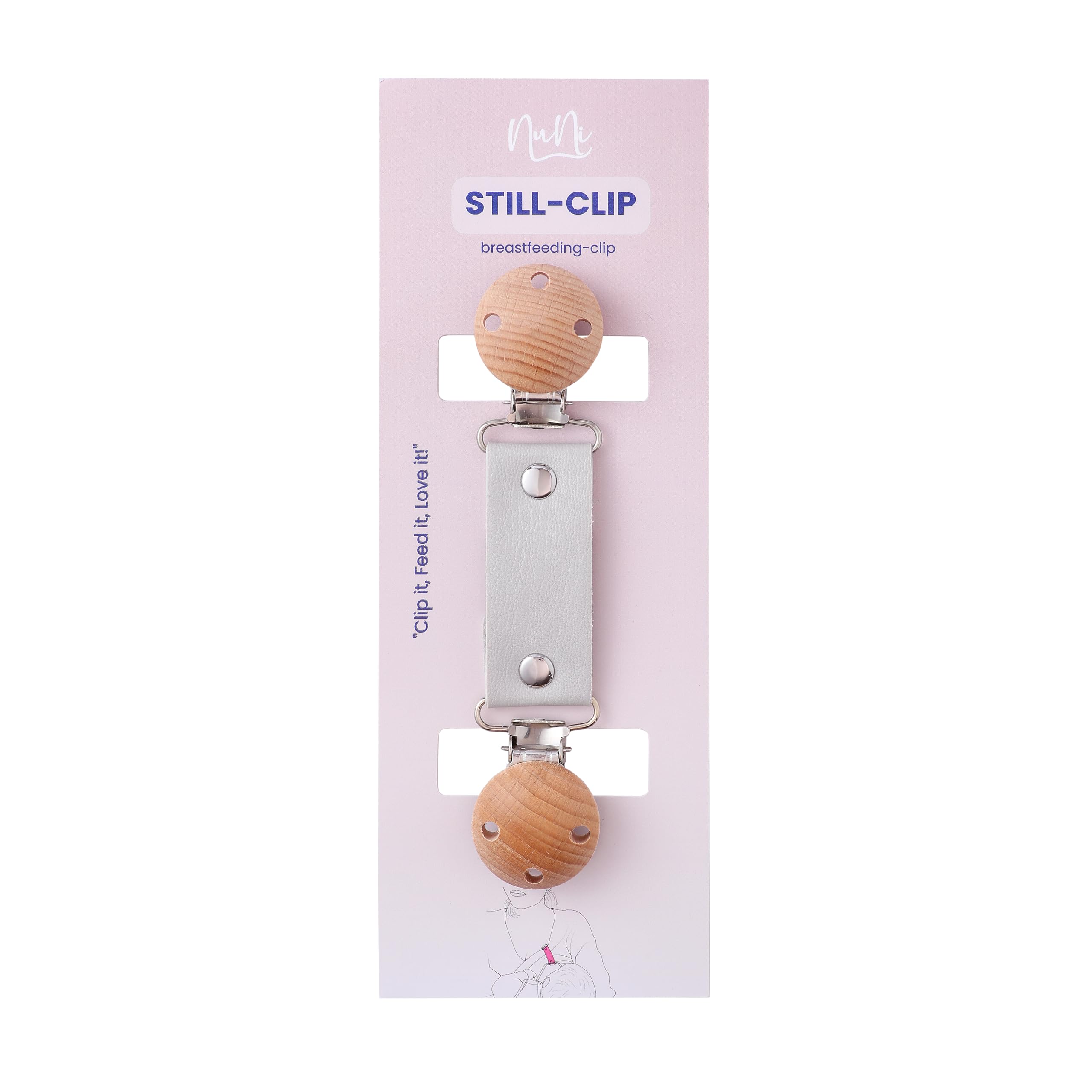 NuNi Stillclip Pullover Clip Kleidungsclip für freihändiges komfortables Stillen Sicher für Mutter und Baby
