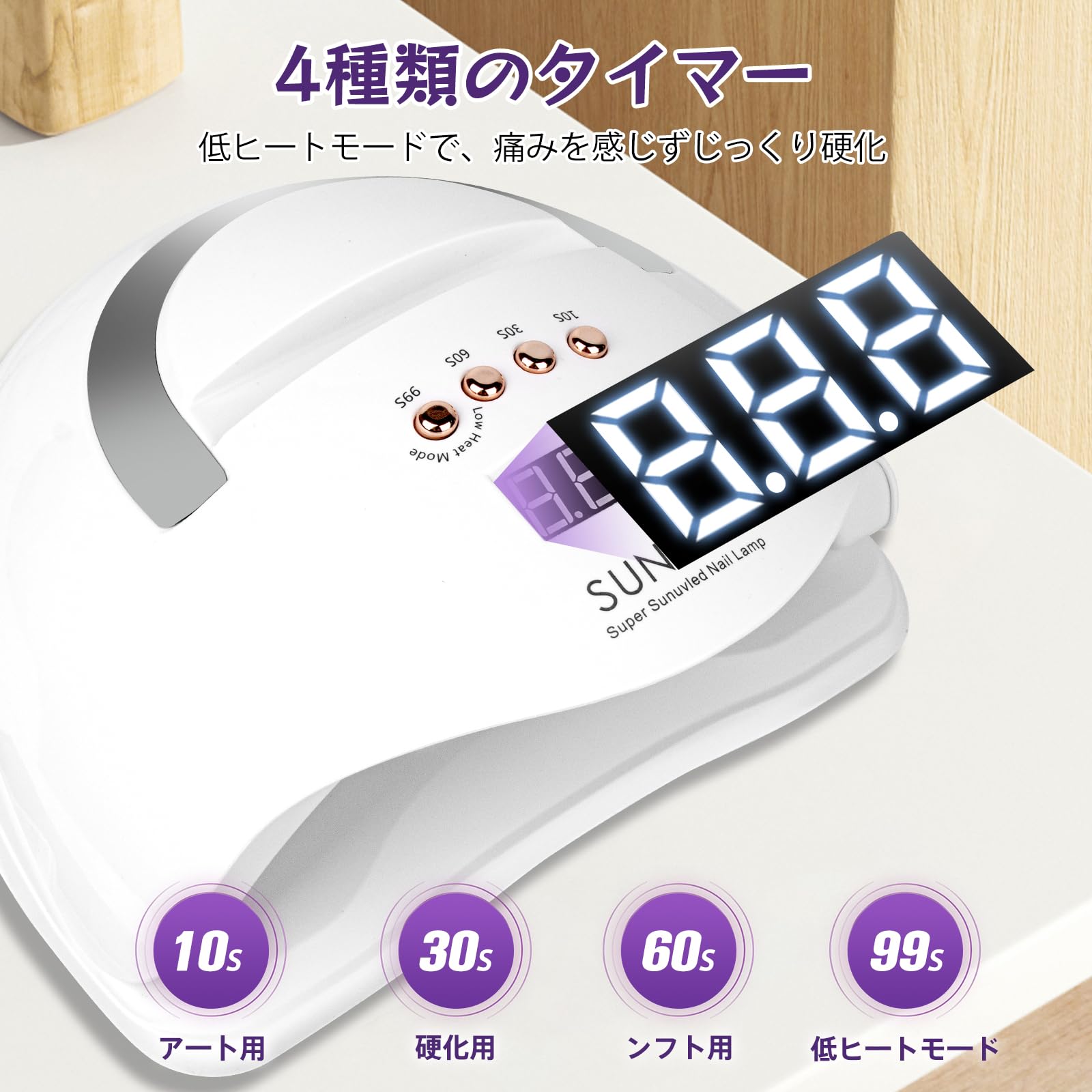 Amazon.co.jp: YAMOOCO ジェルネイル ライト ネイルライト ネイル専用