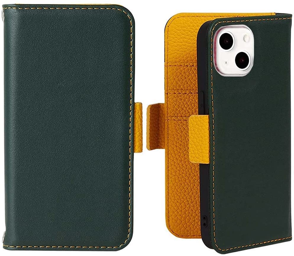 Funda libro verde iPhone 13 para solucionar la falta de espacio