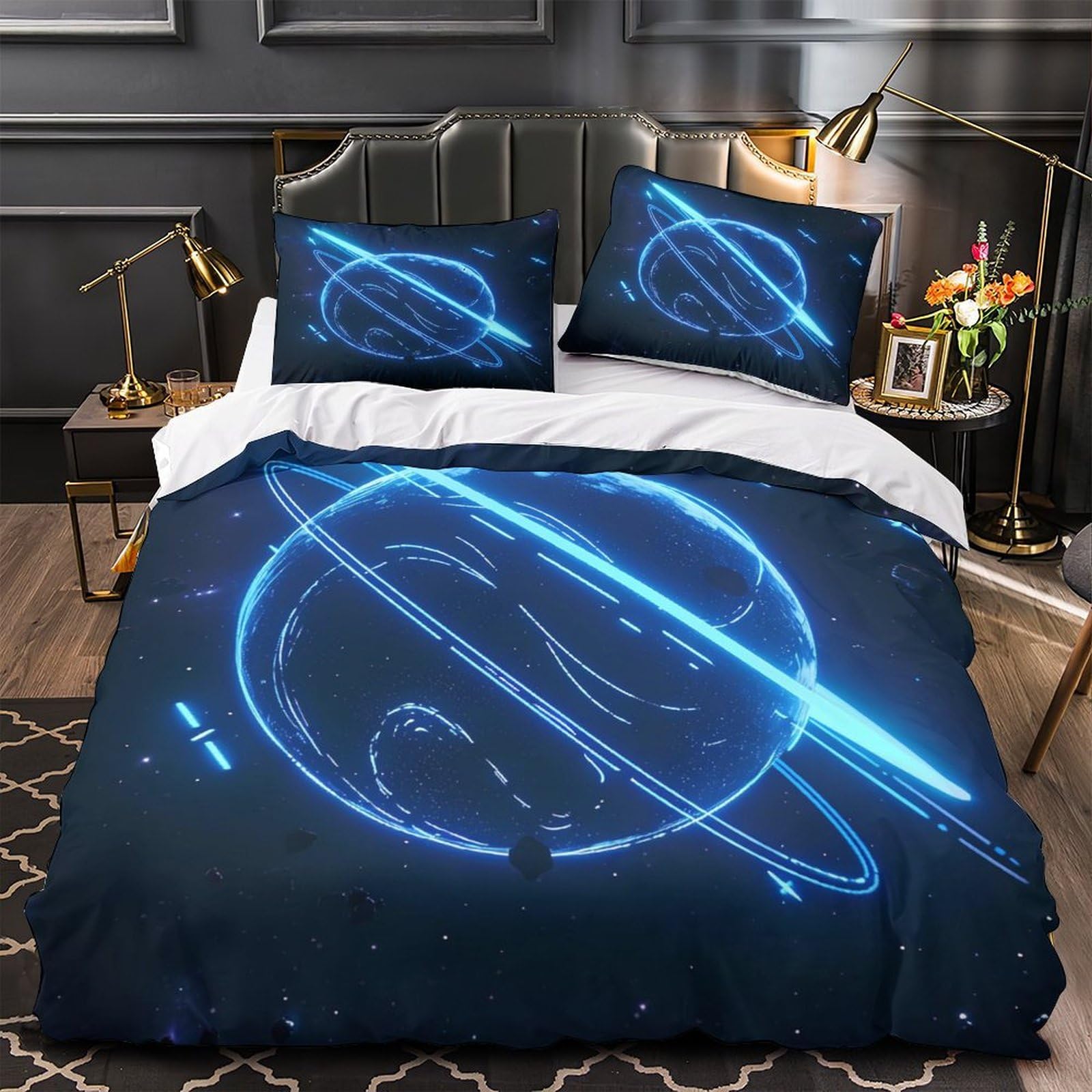 Housse de couette attrape-rêves néon 260x220cm pour créer un cocon moderne et coloré dans sa chambre