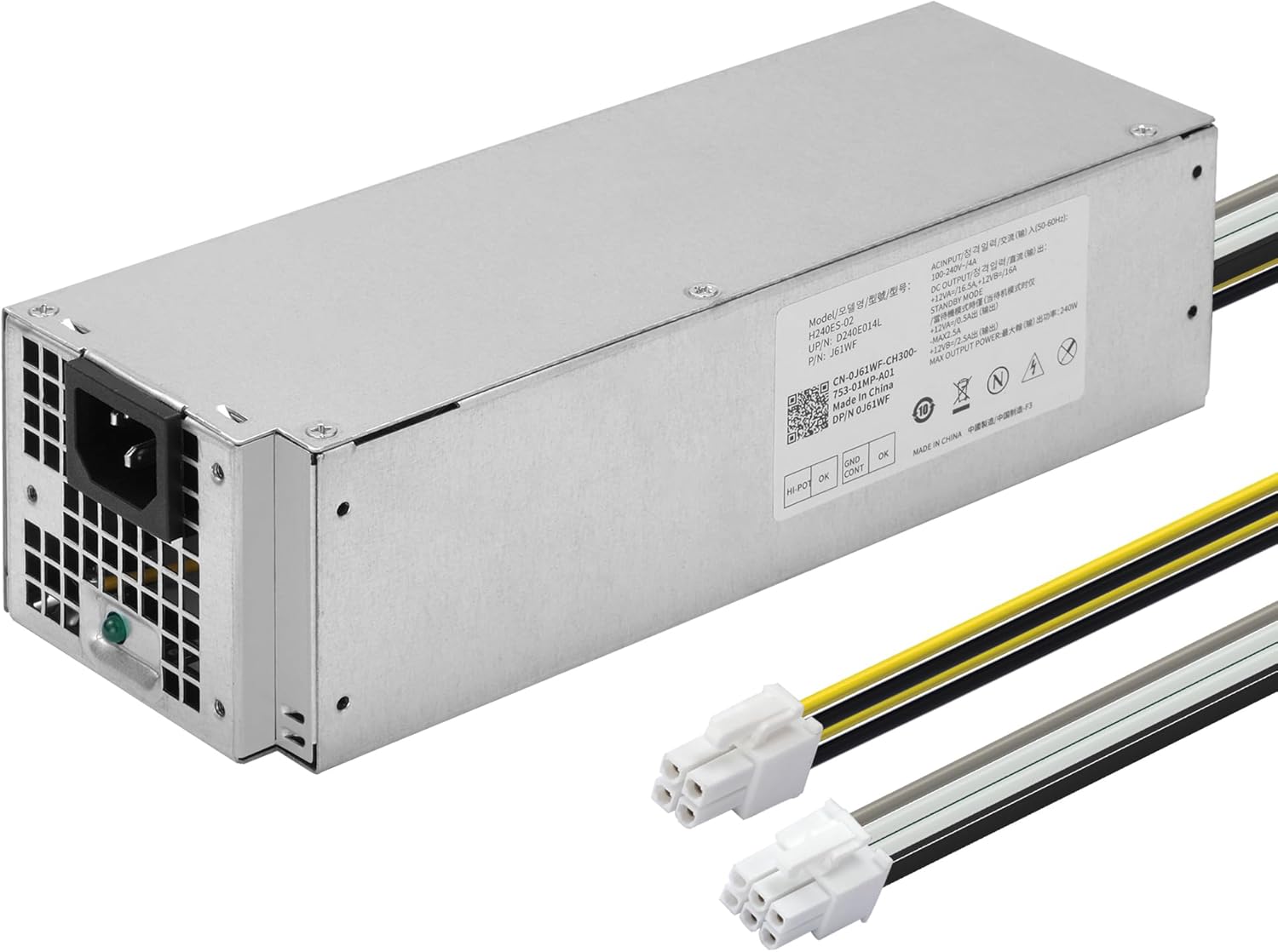 H240ES-02 DK87P 240W Power Supply Compatible with Dell OptiPlex 3667 3668 3669 3050 3060 3070 5050 5060 7050 7060 7070 MT,Vostro 3668 3669 3660 3268 3670 3470