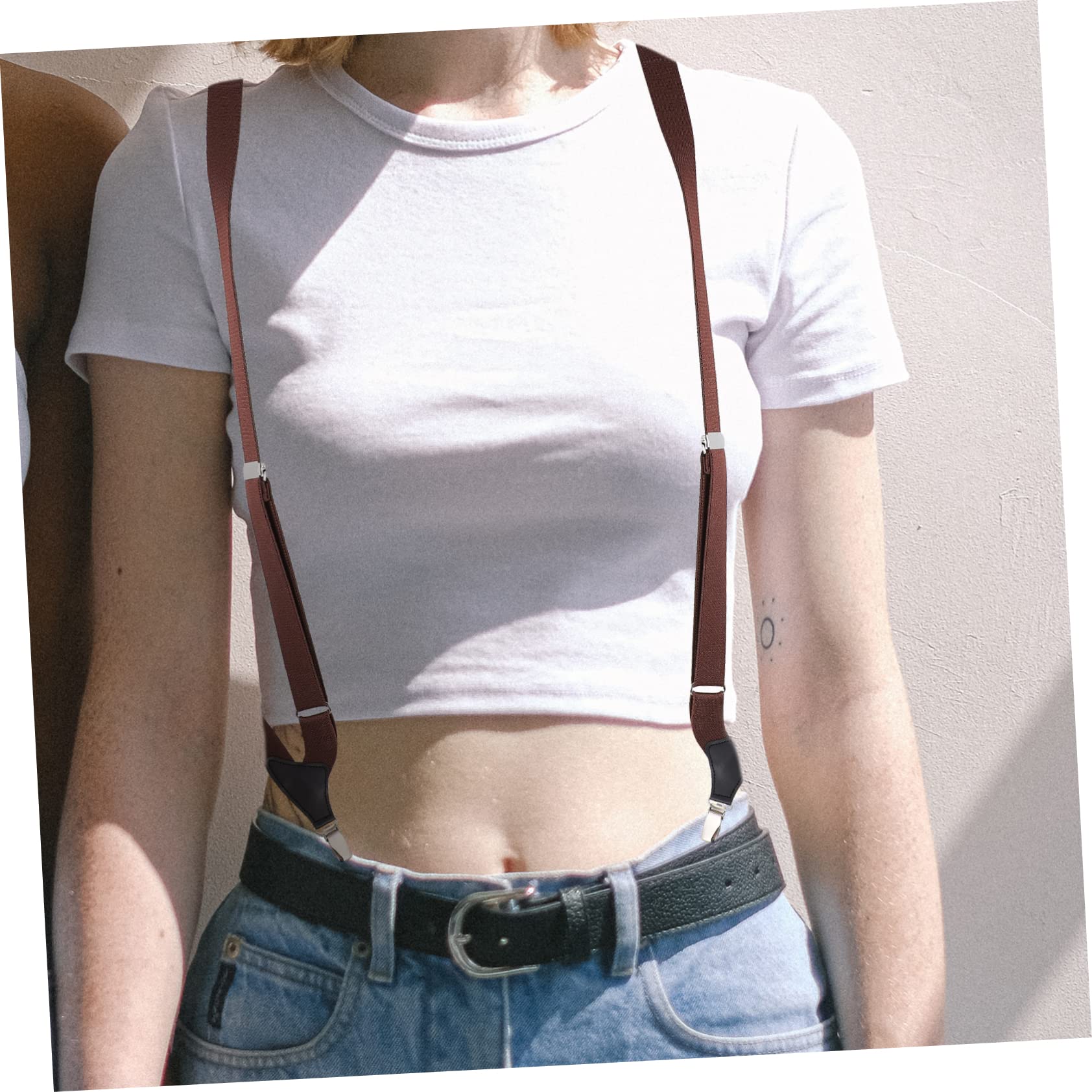 Lot De 3 Bretelles Réglables Pour Pantalons Pour Hommes Et Femmes Design À Clip Élastique Pour Plus De Confort
