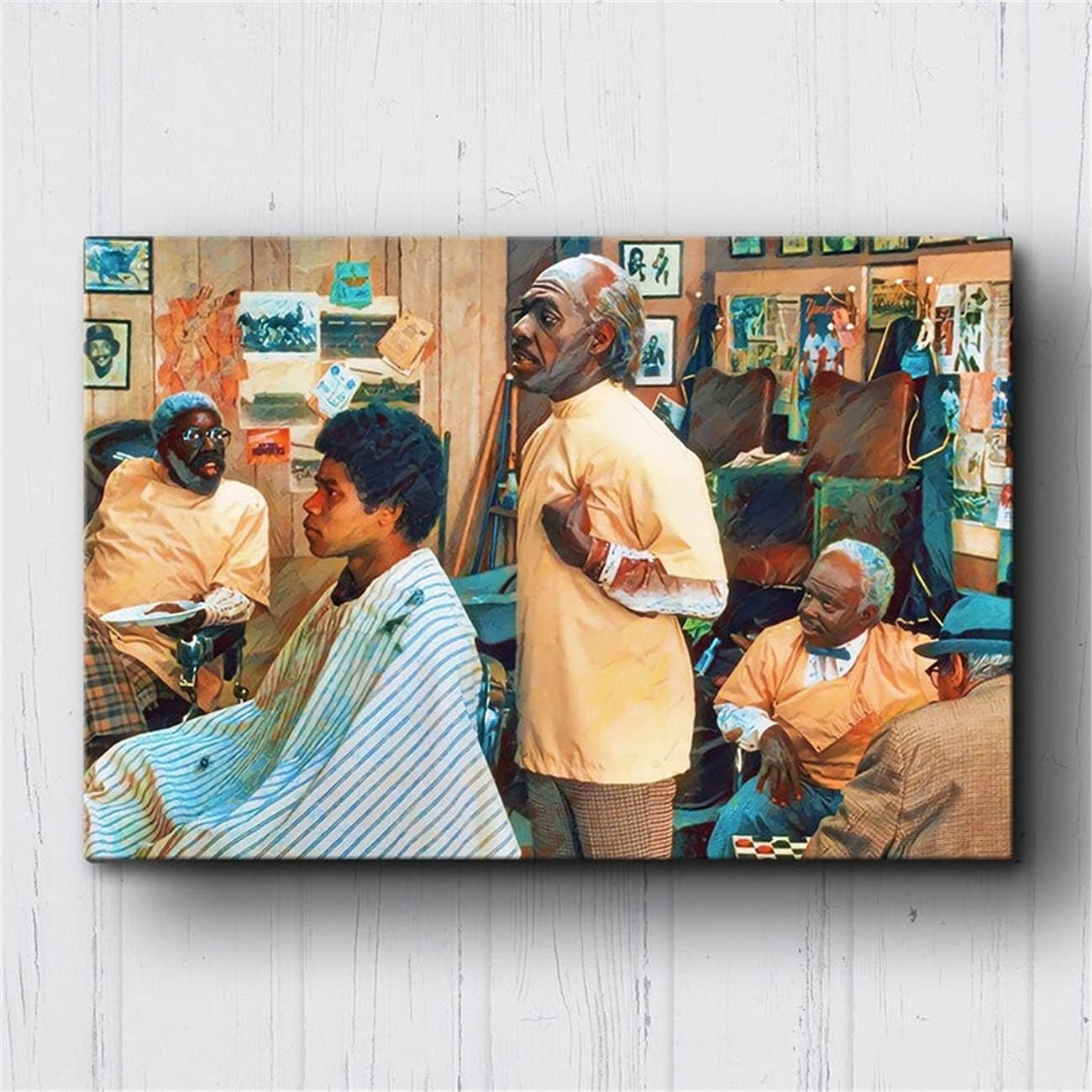NATVVA funny movie pictures Coming to America Barbershop Wall Art Pictures For Dining Room Lounge Barbershop Salon Wall Decor Unframed
