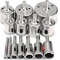 broca para porcelanato, serra copo diamantada, broca porcelanato, 15 PCS Brocas de Furadeira de Diamante para Pote de Azulejo, Vidro para Garrafas Cerâmicas Porcelana Marfim Granito