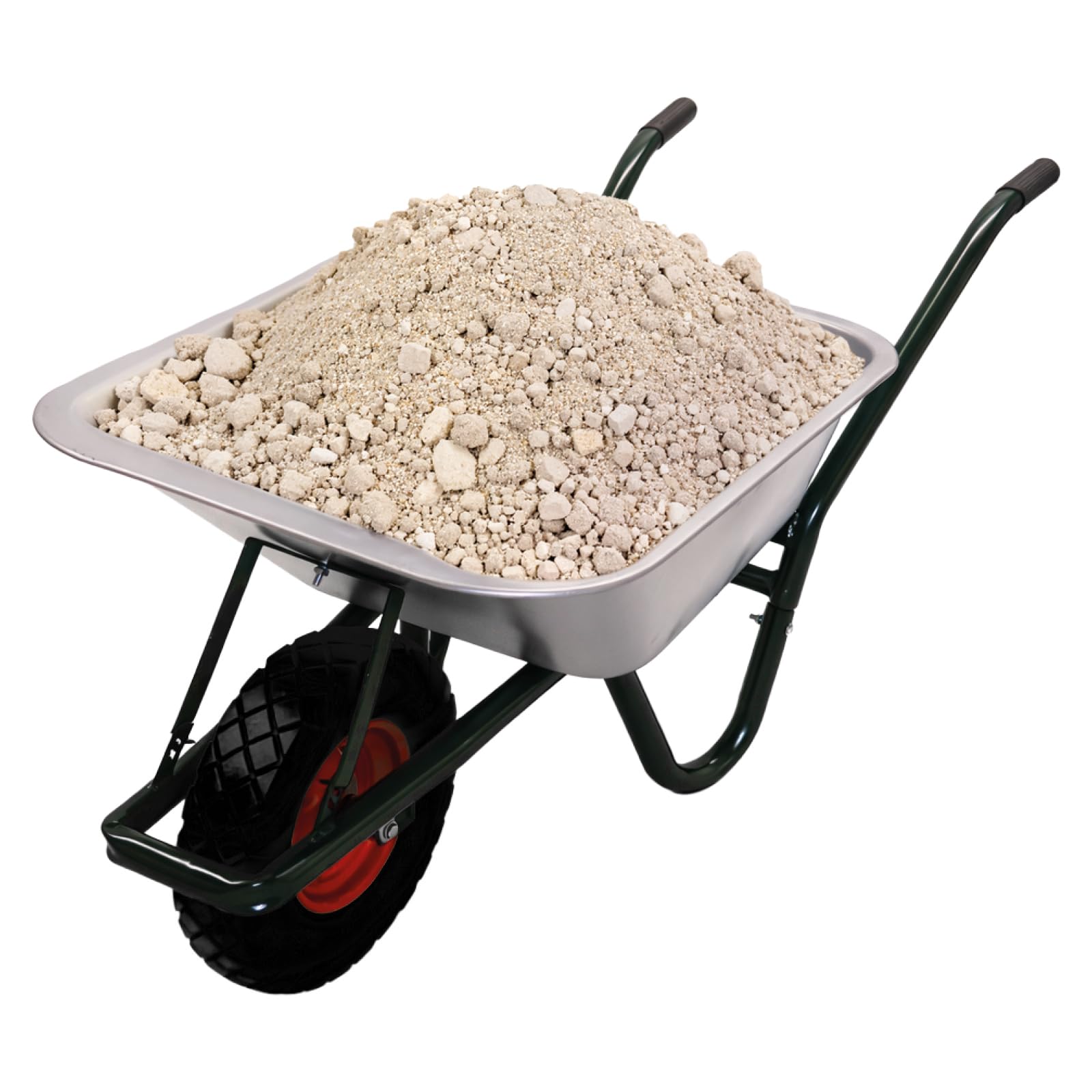 BITUXX® Schubkarre 100L / 250Kg Schubkarren Scheibtruhe Schiebkarre Bauschubkarre Verzinkt mit PU Rad 4.80/4.00-8 mit Achse(Schwarz)